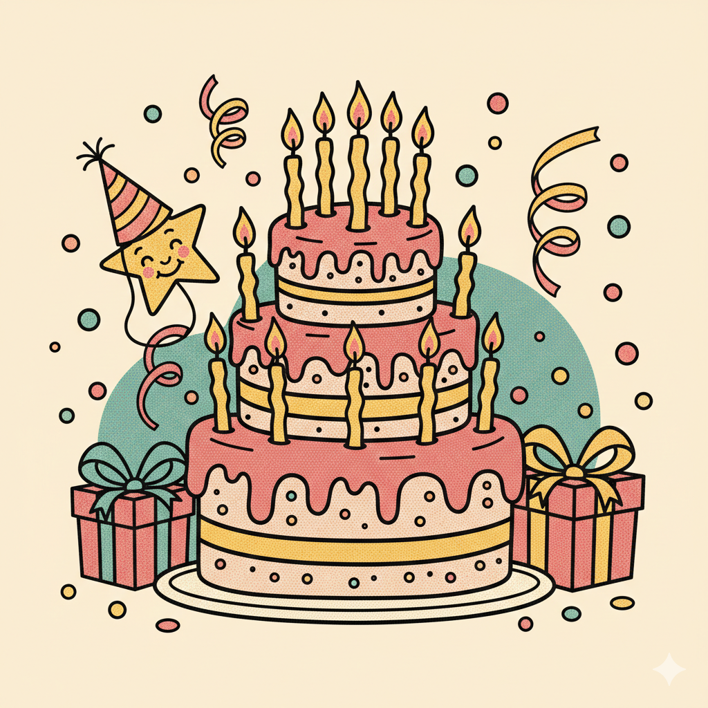 Birthday Cards (Cake, Chaos & Good Vibes)