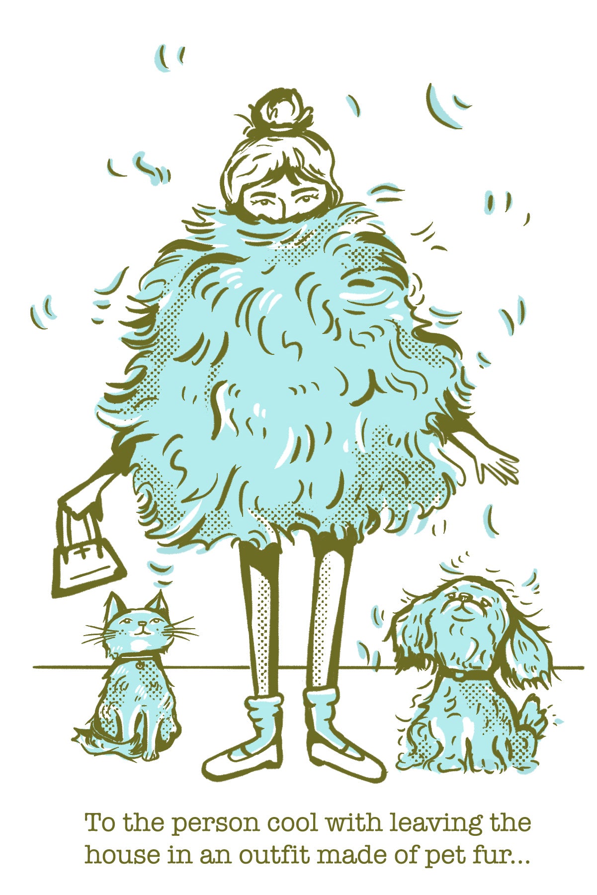 Outfit Made of Pet Fur